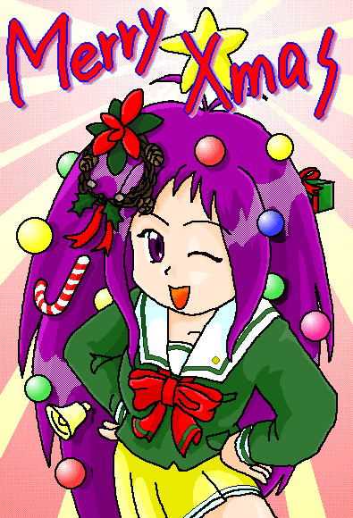 歩くクリスマスツリー(笑)